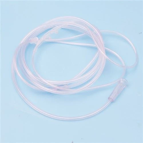 PVC pov tseg Qhov ntswg Pa Pa Canula nrog Prongs Thiab Raj